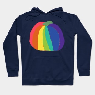 Big Abstract Rainbow Pumpkin Hoodie